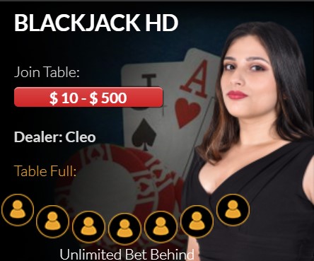 Blackjack HD at Slots Empire