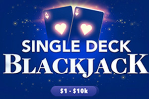 Single deck blackjack at BetOnline