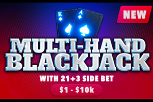 Multi-hand blackjack at Wild Casino