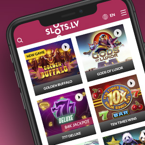 Play at Slots.lv Casino on your mobile device