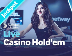 Live Casino Hold'em at Betway
