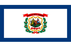 West Virginia Gambling Laws State Flag Icon
