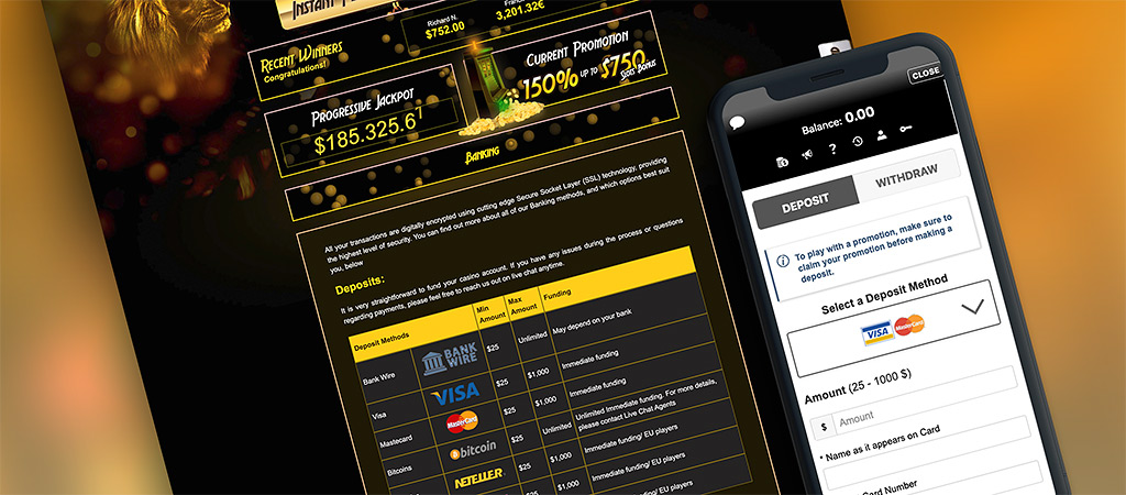 Golden Lion Online Casino Banking Options