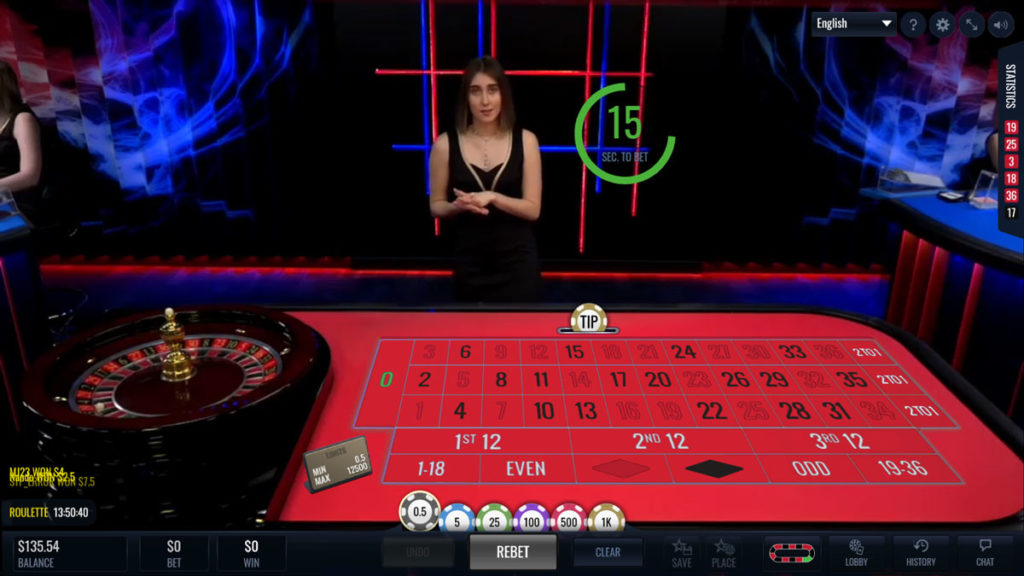 Live Dealer Casino Game Table