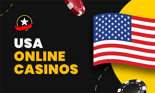 USA Flag And Casino Chips For US Casinos