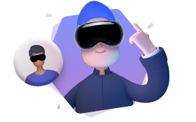 Apple vision pro gambling interact with People Icon