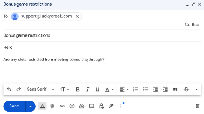 LuckyCreek Email Support