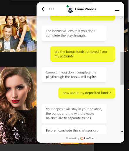 Vegas Aces Casino Chat Customer Support 2