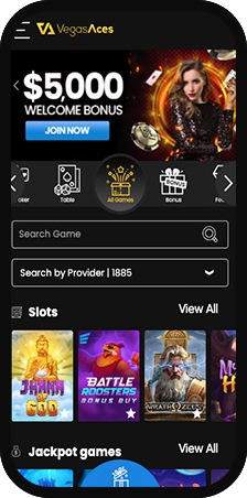 Vegas Aces Casino Homepage