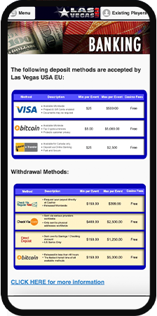 Las Vegas USA Banking Page Mobile