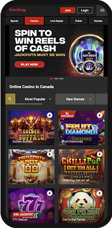 Bodog Games Mobile