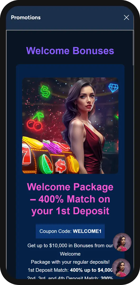 OnlineCasinoGames Promotions Tab