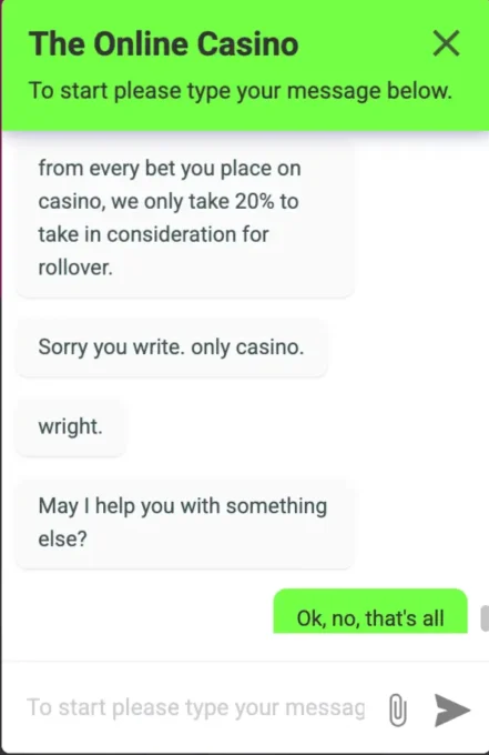 The Online Casino Support Chat