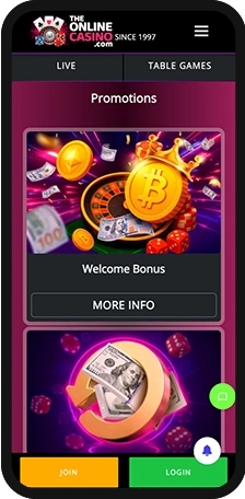 TheOnlineCasino Banking Mobile