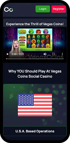 Vegas Coins Mobile Interface