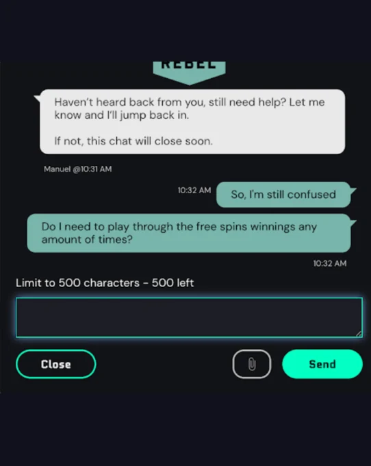 customer chat log lucky rebel casino 3