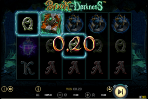 testing book of darkness slot game